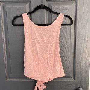 Pink lululemon cross back tank top in size 8